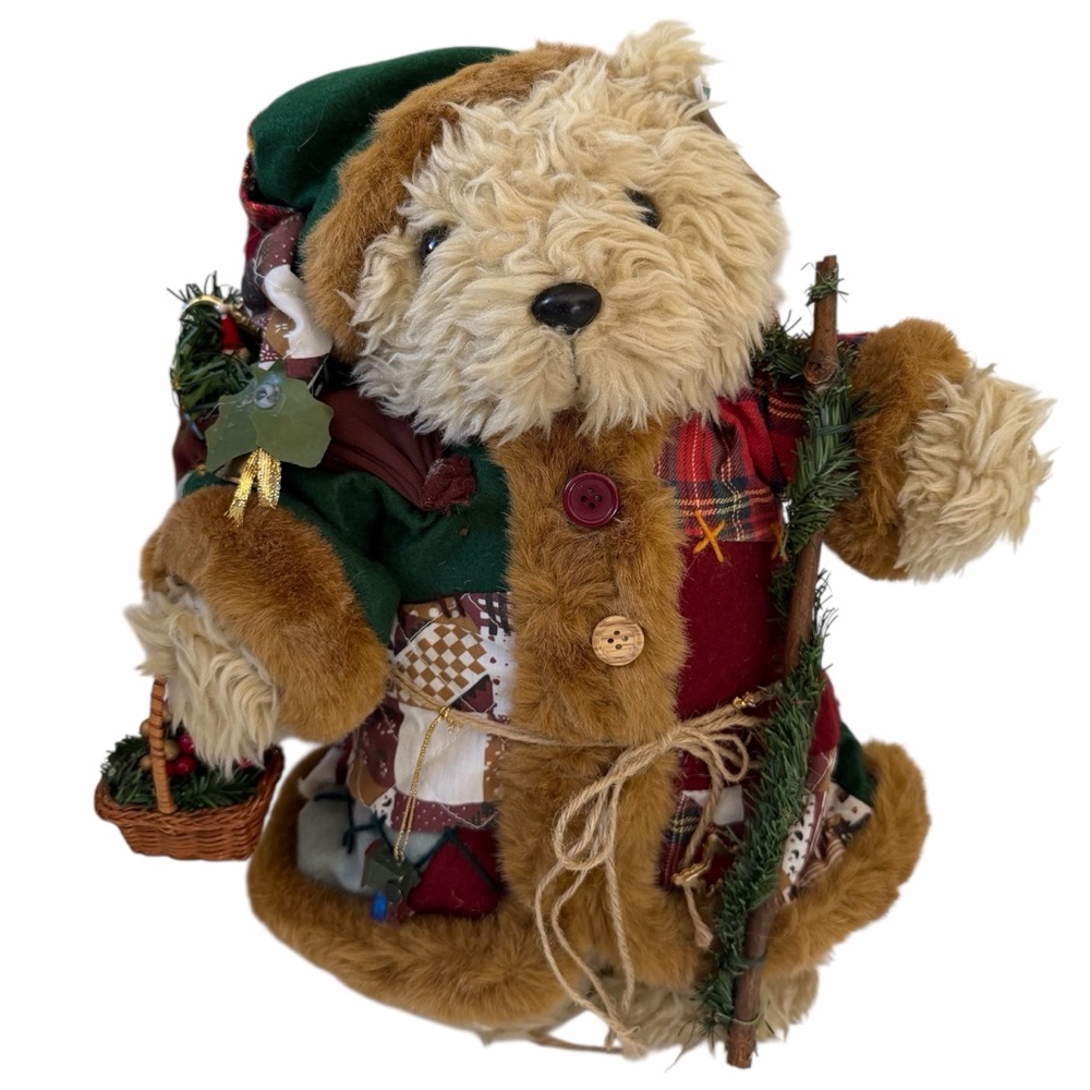 Sterling Inc Vintage Christmas Collectible Stuffed Teddy Bear 15”